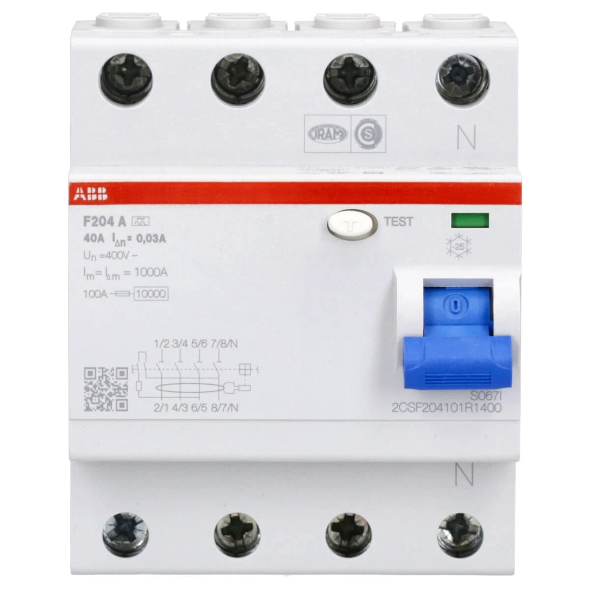 ABB FX204A-40/0.03 FI-Schutzschalter FlexLine 4P Typ 40A 30mA