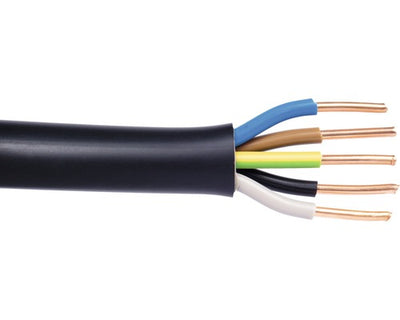 Wallbox Erdkabel NYY-J 5x... mm² Schwarz Erdkabel unterschiedliche Querschnitte Meterware